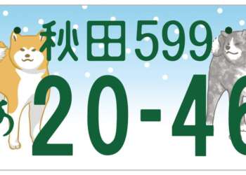 Japan News: Akita Nummernschild